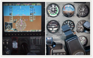 Private Pilot Flight Training in TEMPLATE - Glass vs Analog Gauges